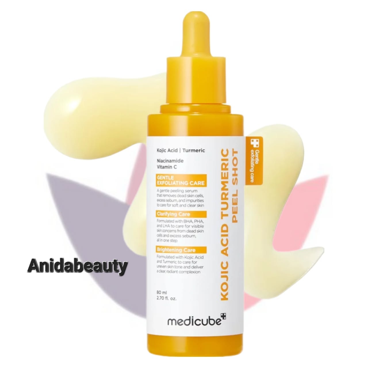 سرم پیل شات زردچوبه و کوجیک اسید مدی کیوب Medicube Kojic Acid Turmeric Peel Shot | لایه بردار ملایم و روشن کننده